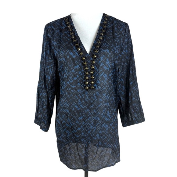 Michael Kors Tops - Michael Kors Women’s Embellished V-Neck‎ Tunic Top Size L